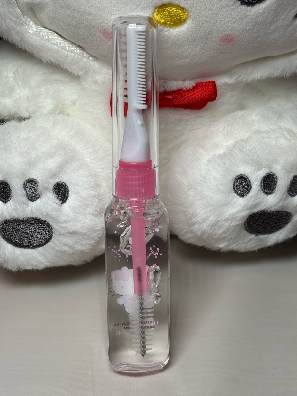 Hello Kitty Clear Gel Mascara with Dual Brush (Pink)
